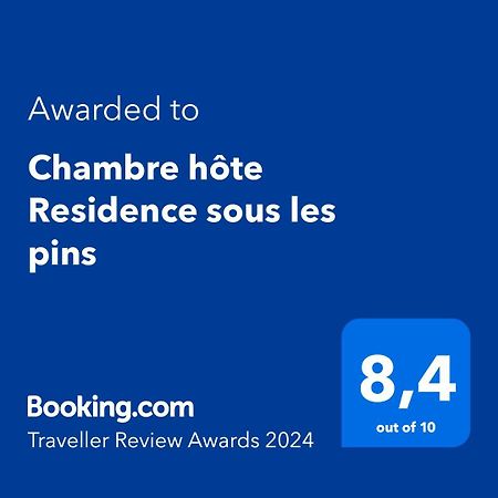 Chambre Hote Chez L'Habitant Residence Sous Les Pins كاسيس المظهر الخارجي الصورة
